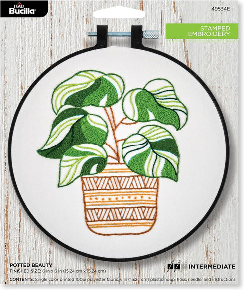 POTTED BEAUTY EMBROIDERY KIT